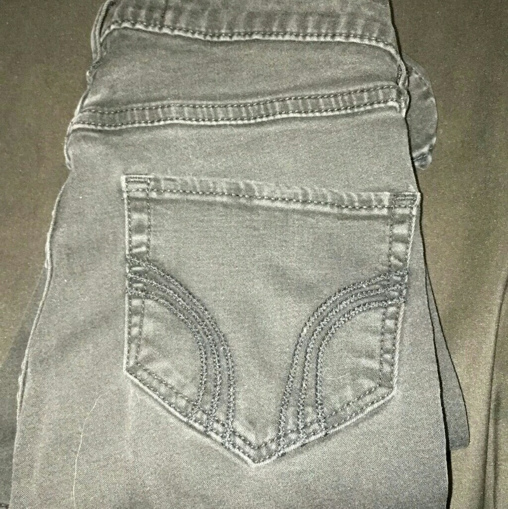Black High-rise Hollister jeans
